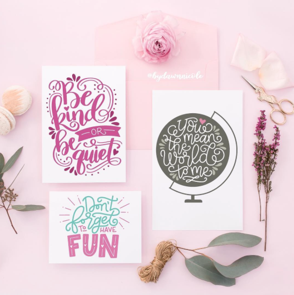  Dawn Nicole used our invitation suite mockup flatlay to really make her graphic work pop! 