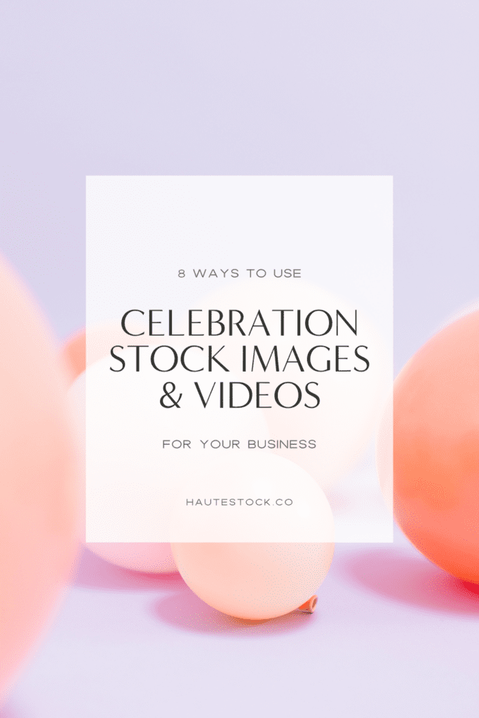 Picture of celebration stock featuring lavender background and pink balloons.