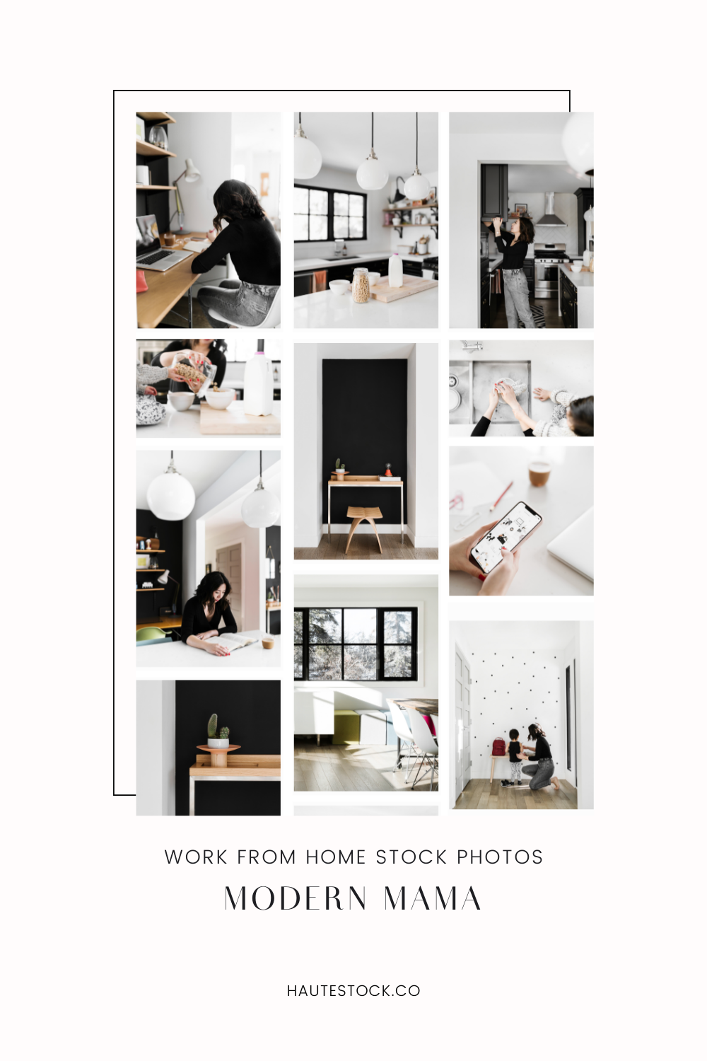 Modern motherhood stock photos for women entrepreneurs