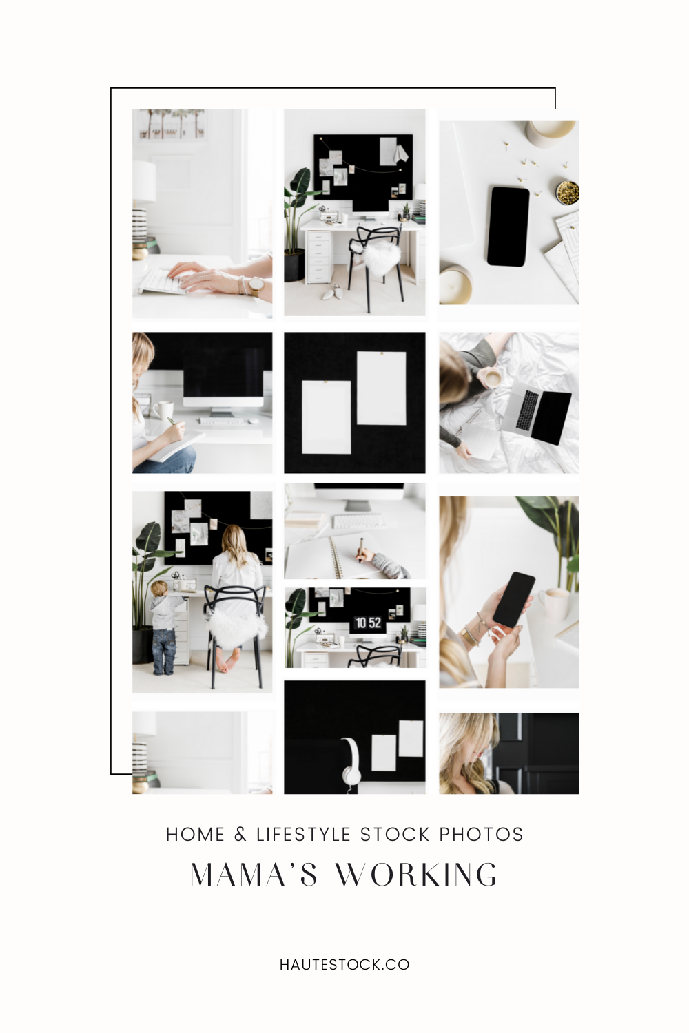 Modern Creative Home Office Styled Stock Images