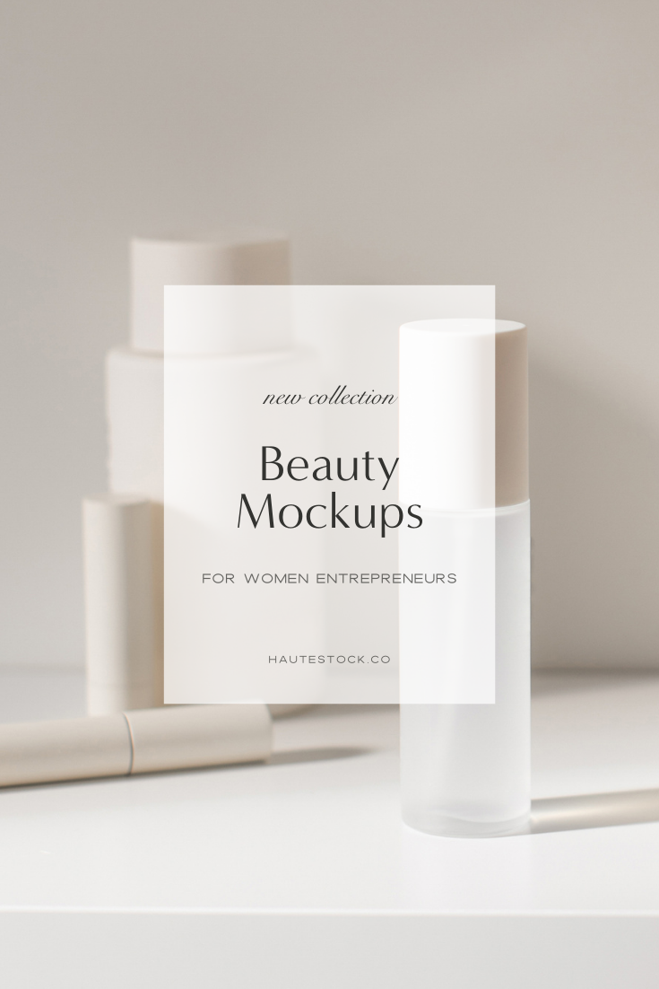 Minimal &amp; Moody Beauty Mockup Stock Images
