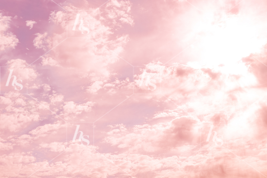 Pink clouds in the sky perfect as texture background