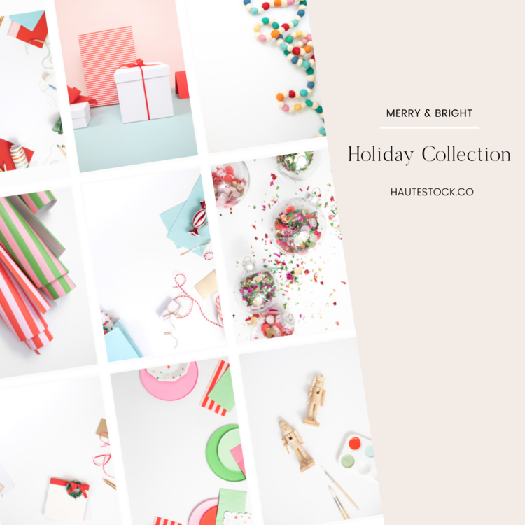 Neutral Holiday Gift Wrapping Stock Photos — Haute Stock