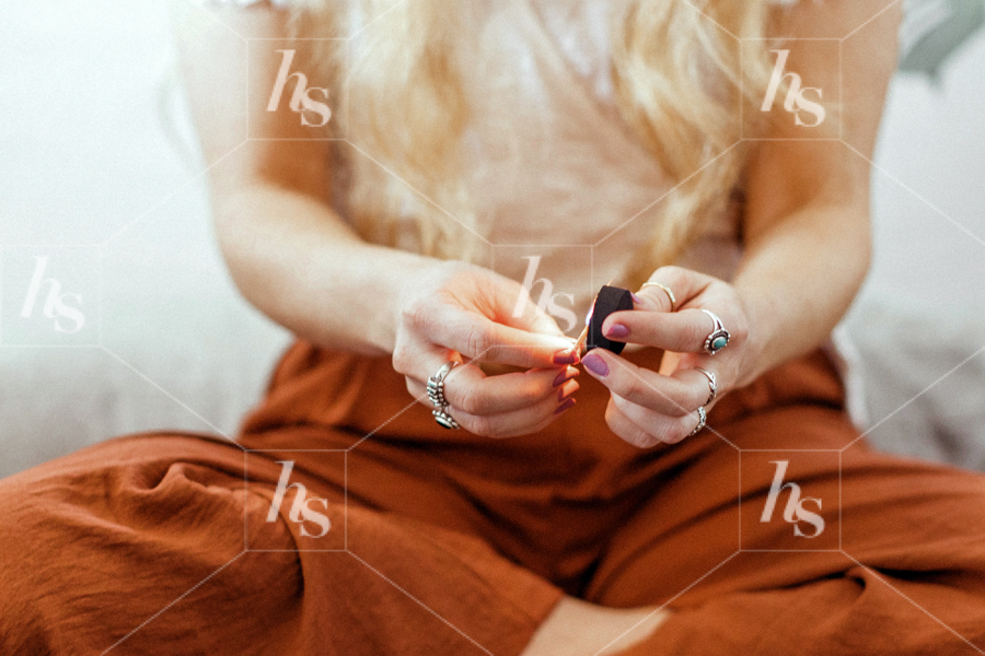 Women burning sage as a part of our mindfulness stock photo collection for entrepreneurs