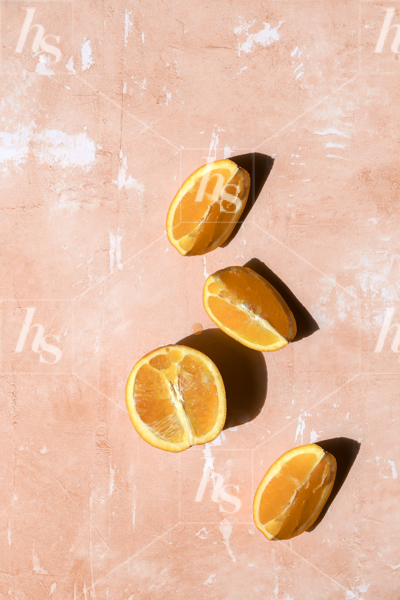 Citrus and a sliced orange give summer vibes in this collection of seasonal lifestyle stock photos