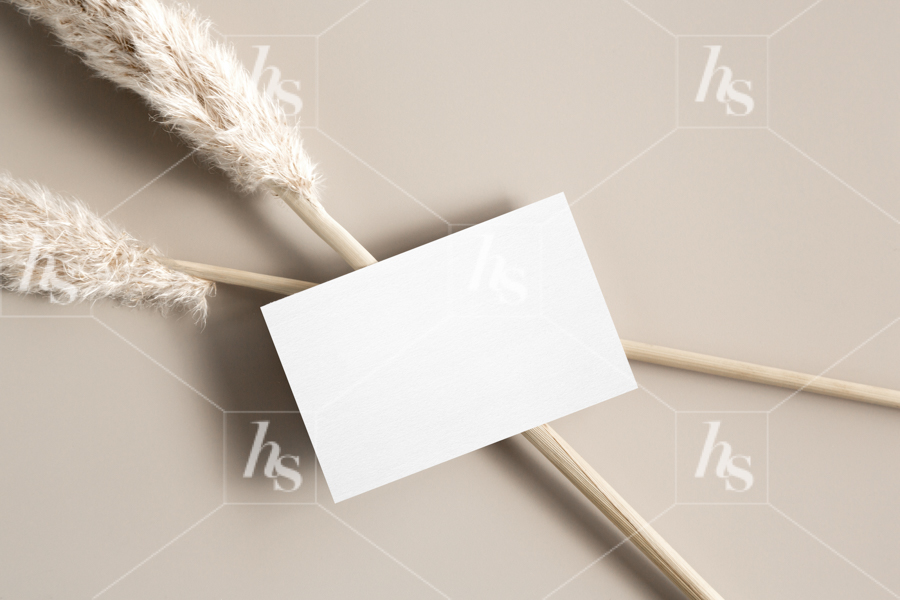 You can display your business information on this blank business card, Stock mockup image by Haute Stock