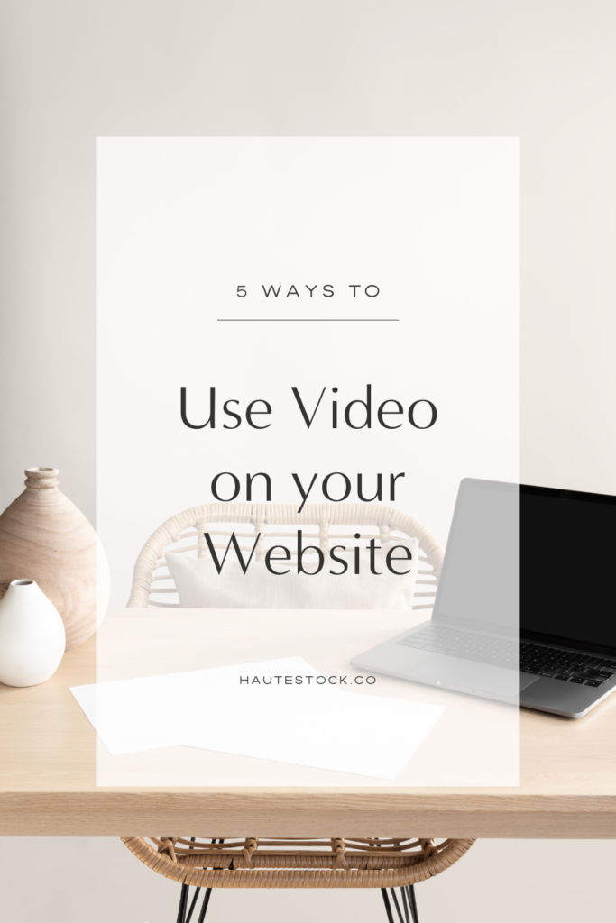 Learn 5 different ways that you can use video on your website to create a more dynamic and engaging experience for your visitors!