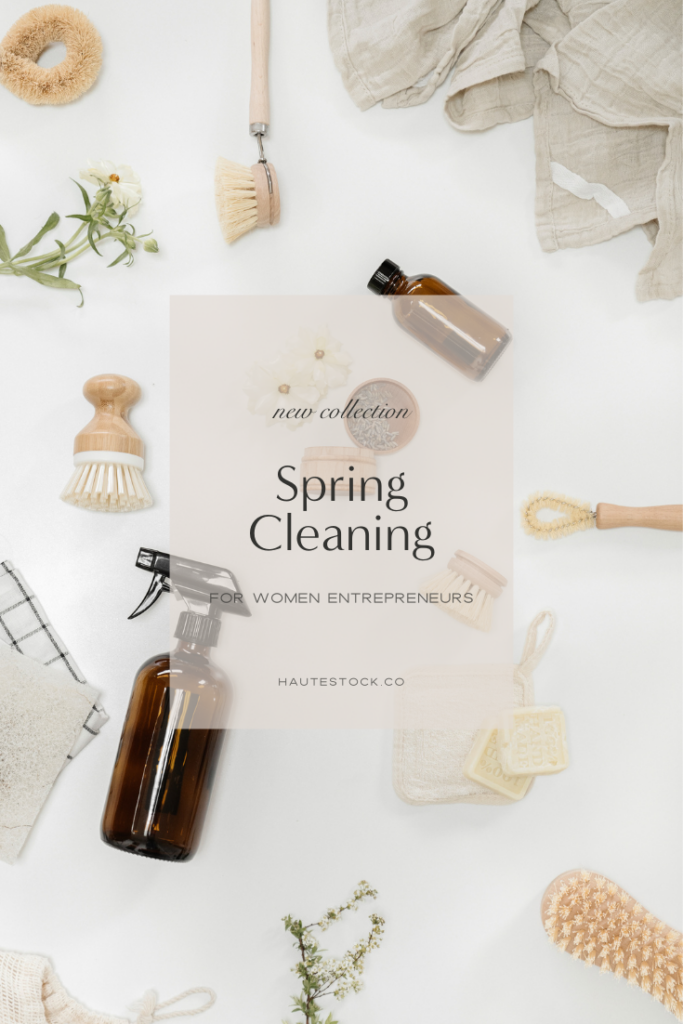 Spring Cleaning is Haute Stock's newest collection, featuring eco-conscious cleaning supplies and sustainable living stock images