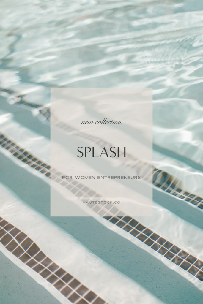 Splash, Haute Stock's new collection featuring summer stock photos and videos perfect for your seasonal social media graphics.