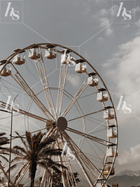 Ferris wheel fun, stock photo by Haute Stock part of Tuscan Sun collection.