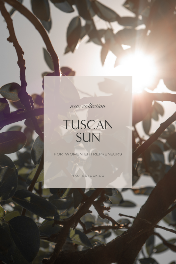 Tuscan Sun, Haute Stock's new collection featuring travel stock images and videos of warm summer days in the Tuscan countryside perfect for your social media posts.