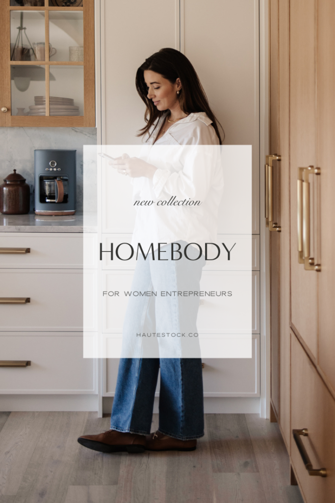Homebody is the perfect collection of cozy interior stock photos for anyone who's home is where everything gets done — from work, to working out, to trying on a new wardrobe. Available at Haute Stock.
