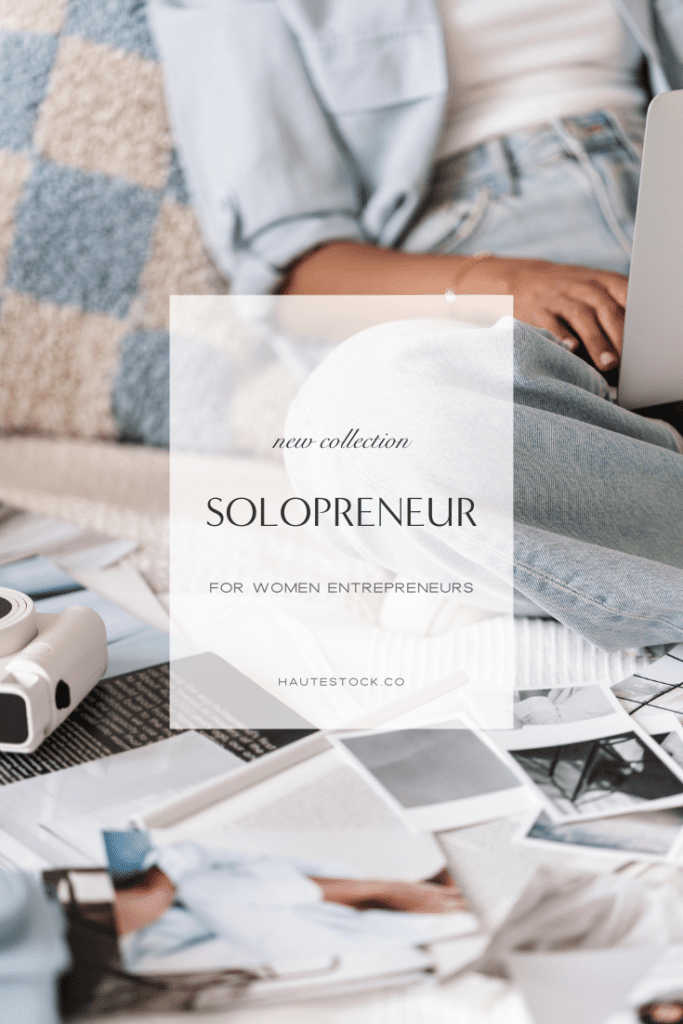 Solopreneur is a modern, trendy  blue workspaces tock photos and videos  collection for creative business owners. Elevate your brand with Solopreneur!