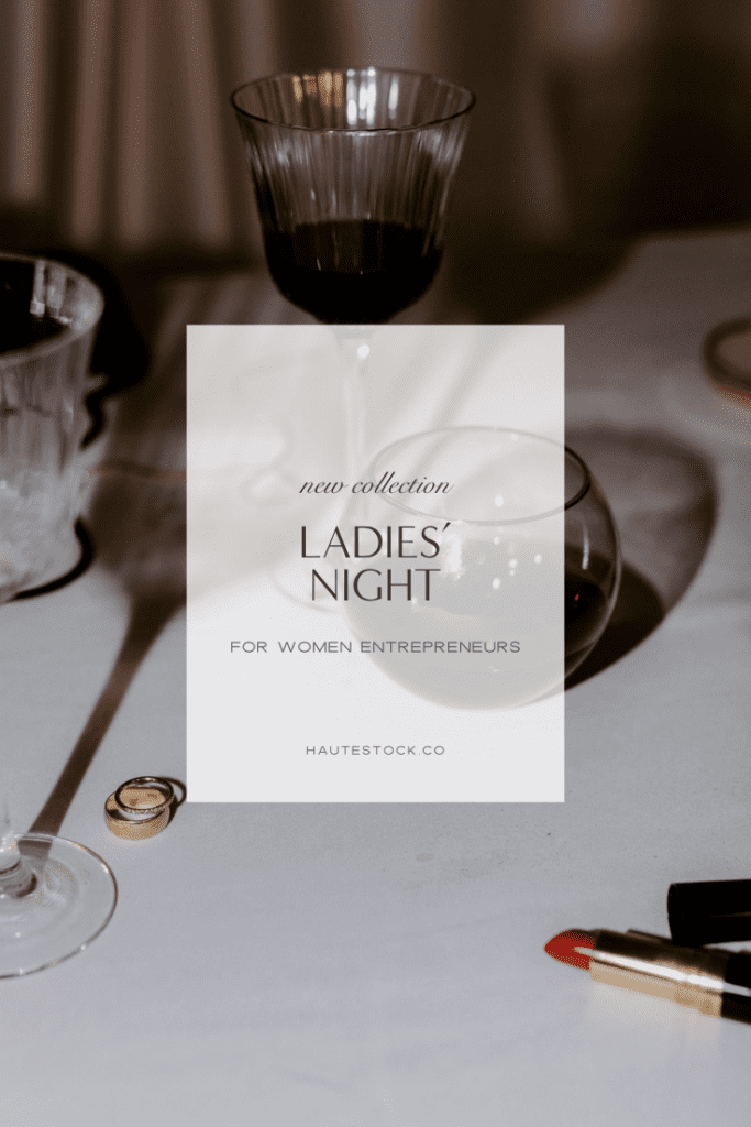 Ladies' Night, fun, sexy and moody NYE stock imagery collection perfect to help you create stunning graphics for the festive season