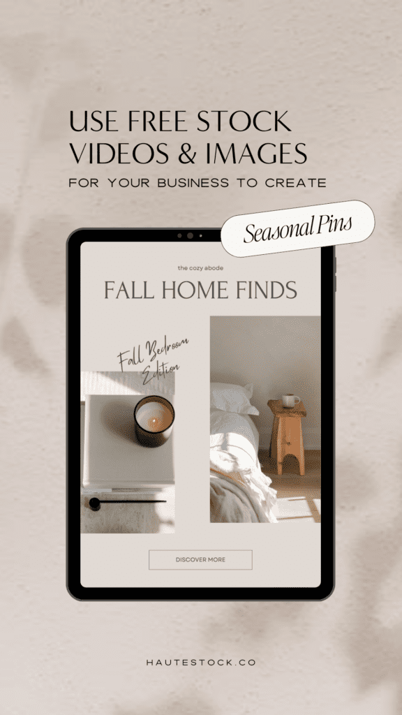 Use Stock Photos & Videos to Create Seasonal Pinterest Pins