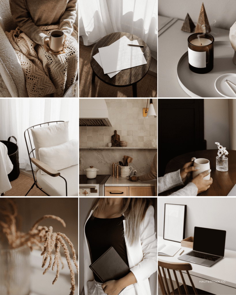 Wrap your brand in comfort with the Warm visual style. Rich tones and heartfelt imagery create a cozy, inviting feel. Perfect for family businesses and community-focused brands.
