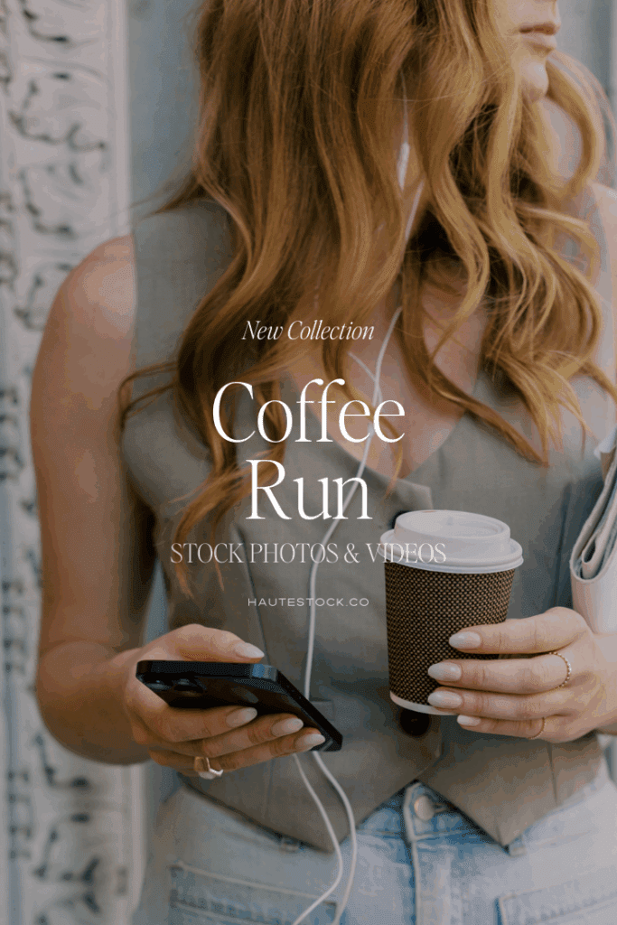 The Coffee Run collection captures everyday entrepreneur moments with cozy, real-life vibes. Perfect for women building their business between calls and coffee runs.