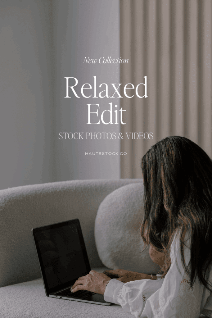 Relaxed Edit stock photo and video collection featuring soft, neutral minimalist visuals designed to help brands elevate their content with ease.
